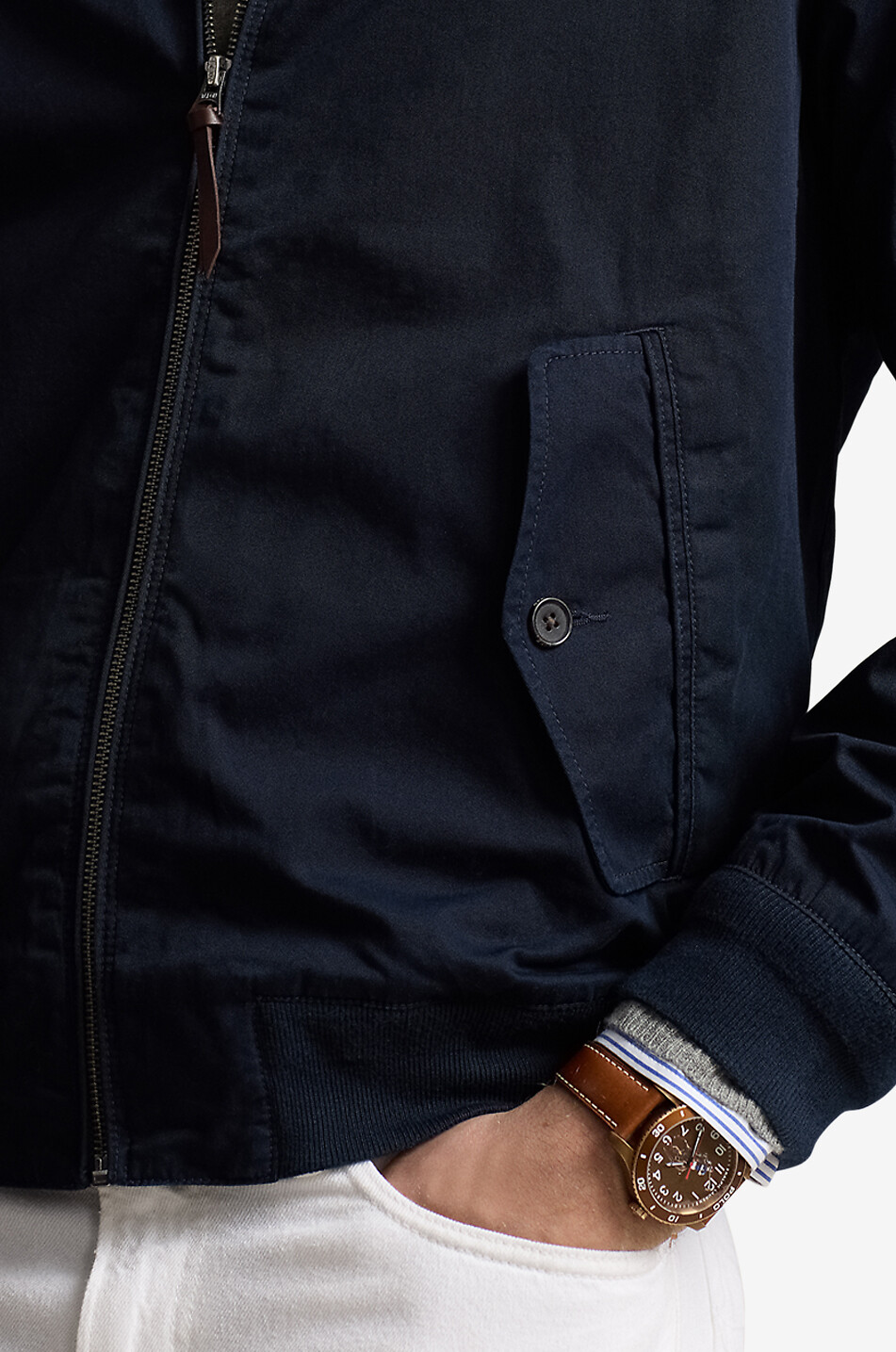 POLO RALPH LAUREN Baumwolltwill-Jacke mit Stehkragen Pony Herren DUNKELBLAU 6