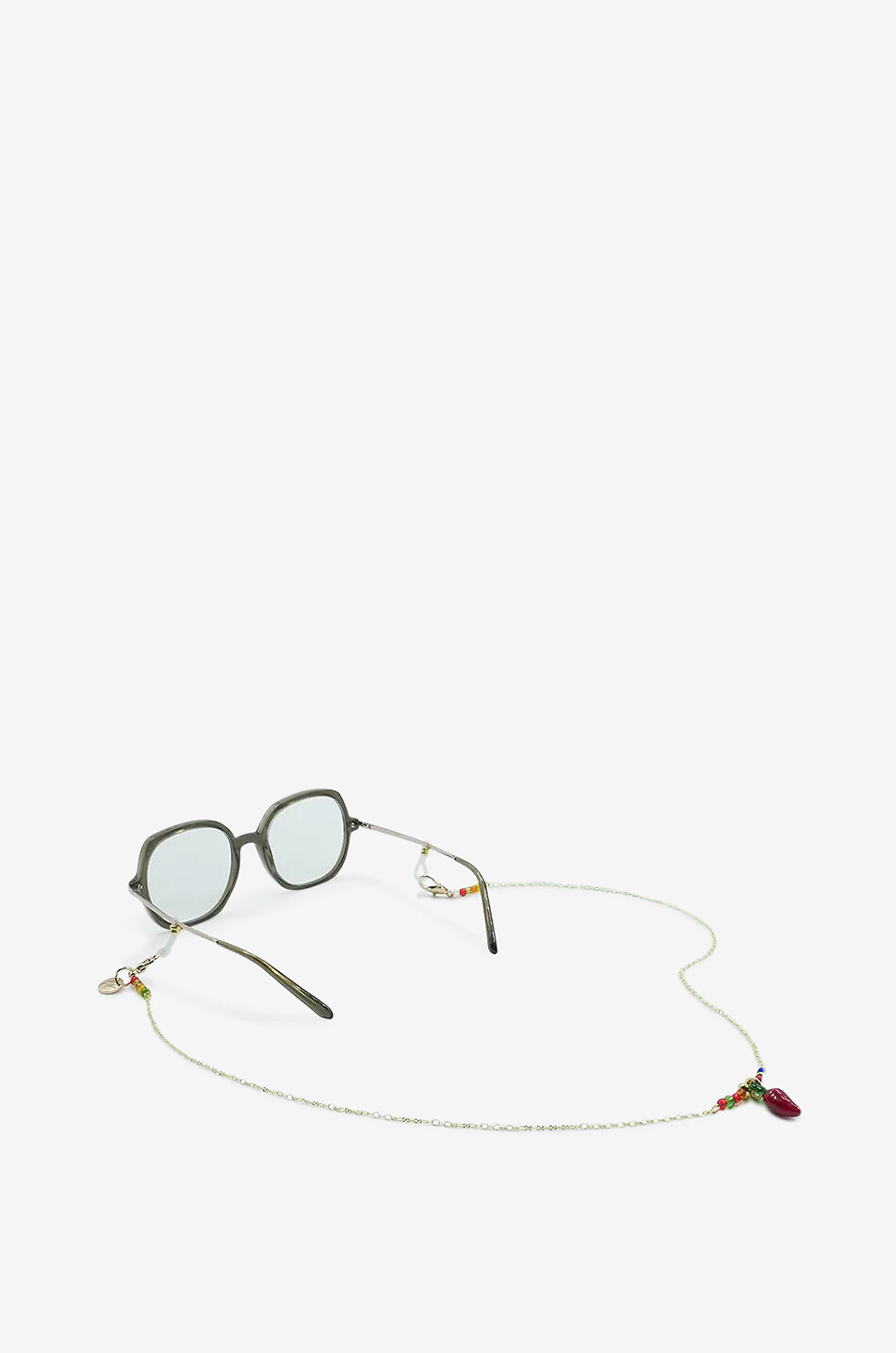 LACOQUEFRANCAISE Lior beaded eyewear chain Women RED 1