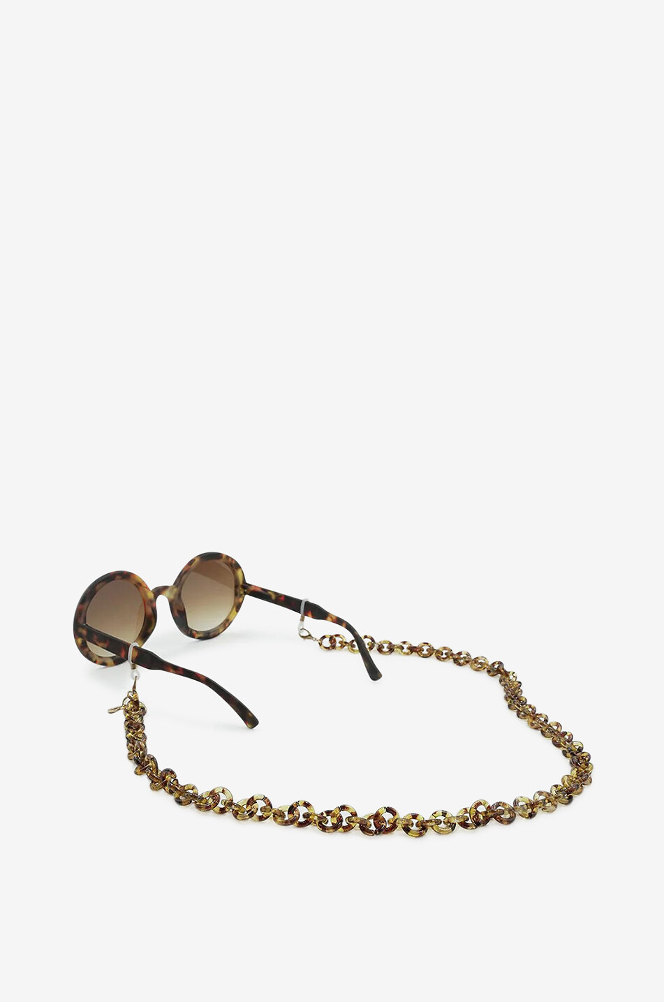 Brillenkette aus Harz in Schildpattoptik Yoko - 72 cm