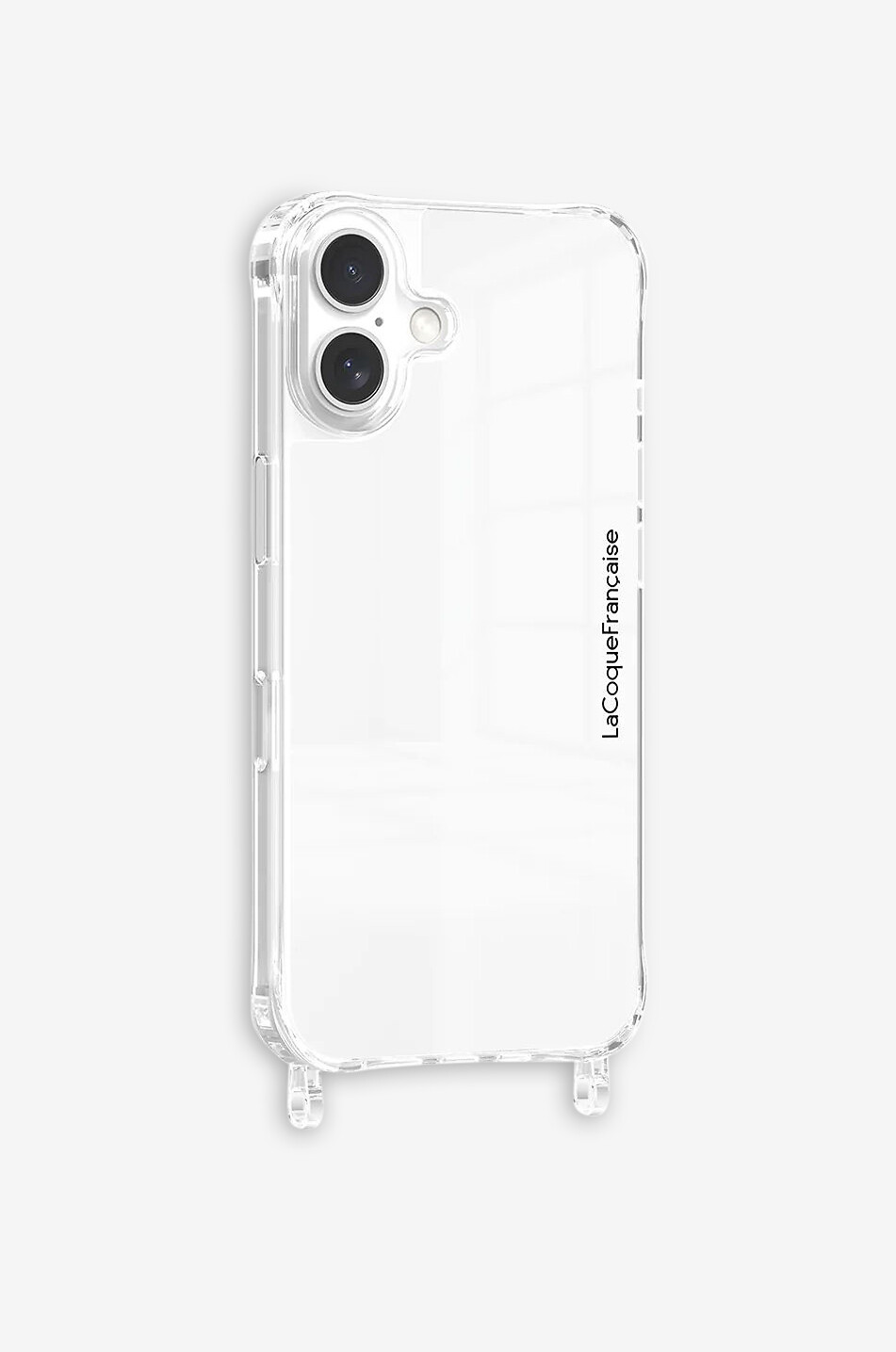 Transparente Hülle mit Ringen für iPhone 16