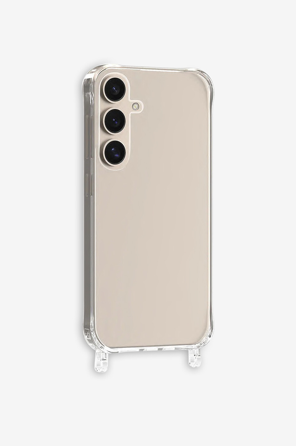 Transparente Hülle mit Ringen für iPhone 16