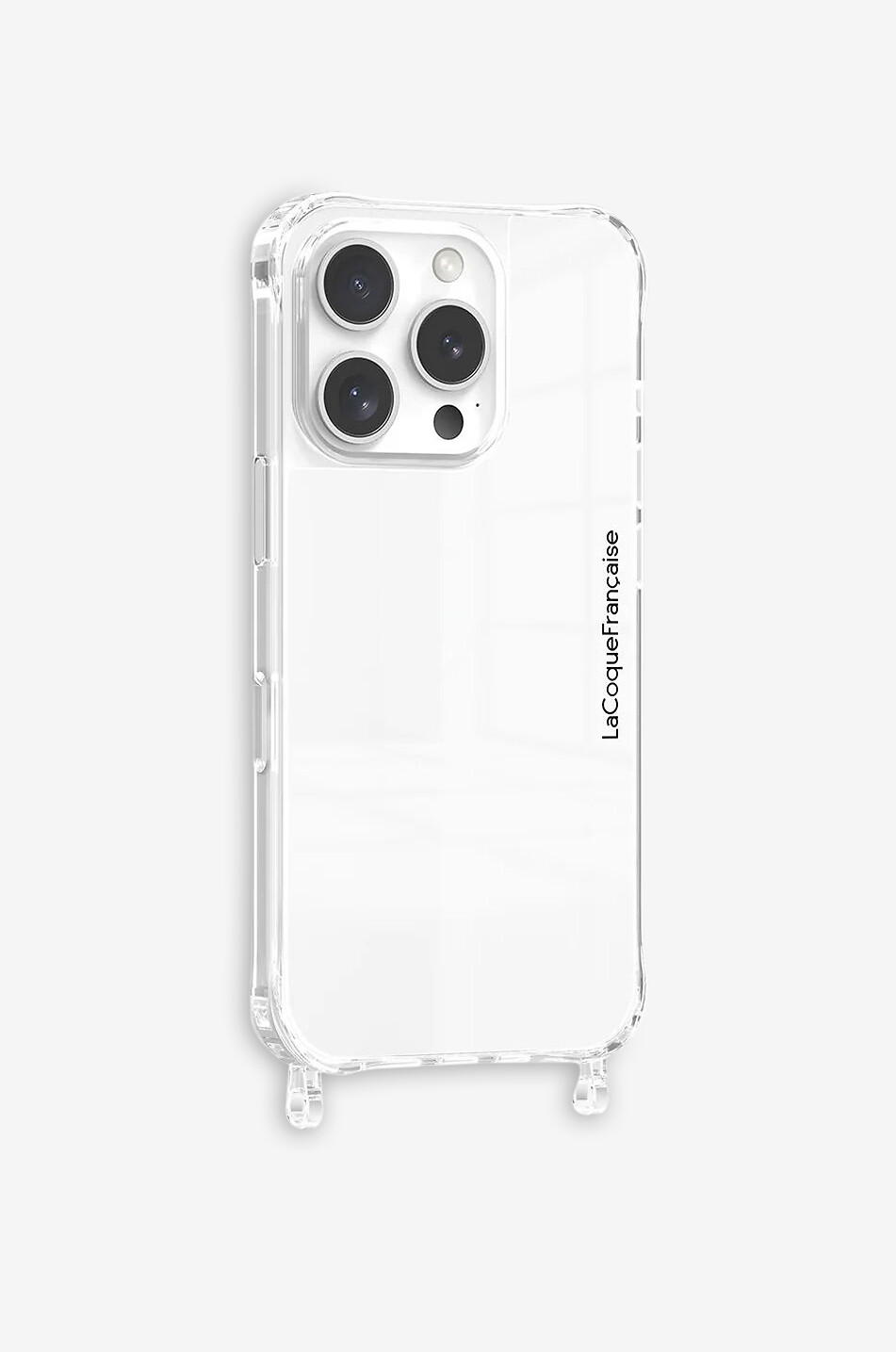 Coque transparente à anneaux pour iPhone 16 Pro