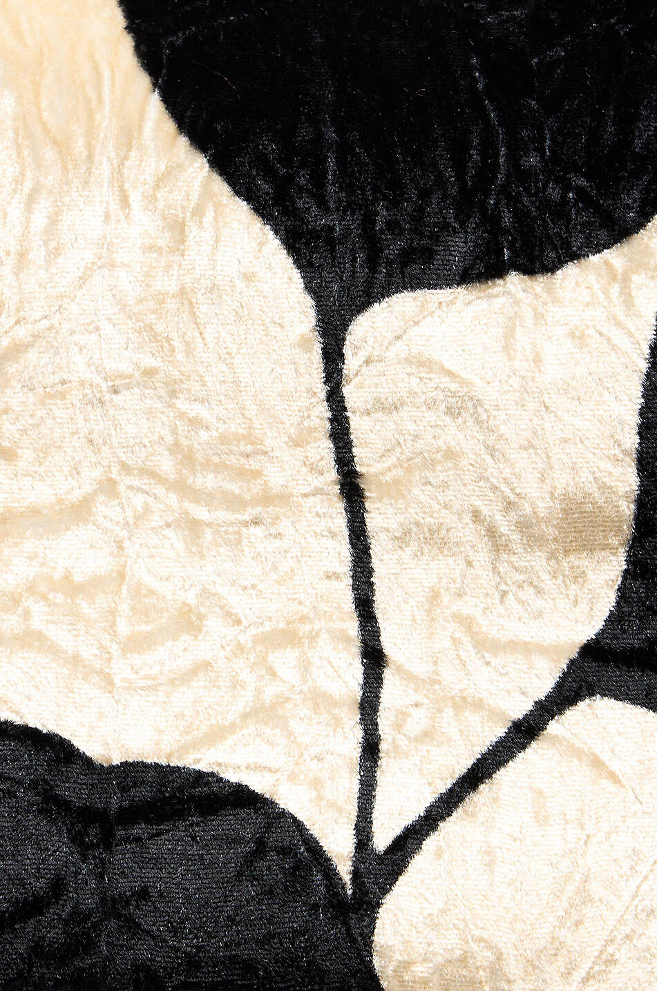 Pochette en velours froissé à volants Hand Pochette Lunaria