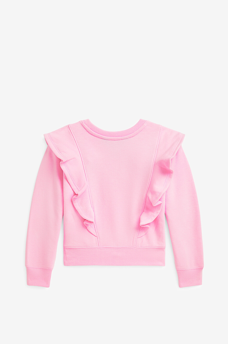 POLO RALPH LAUREN Pony ruffled girls' crewneck sweatshirt Girl PINK 2