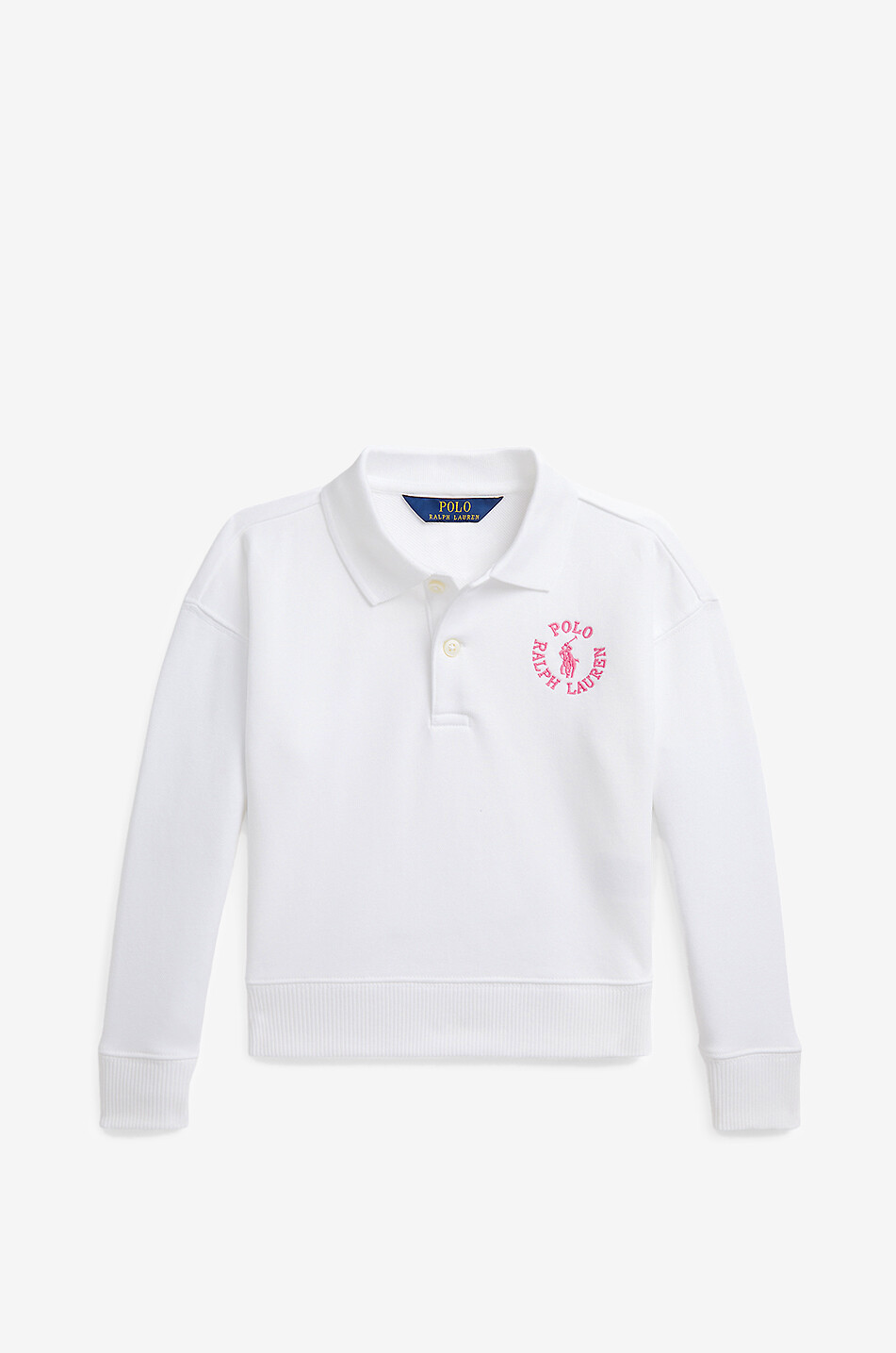 POLO RALPH LAUREN PRL Pony girls' long-sleeved sweat polo shirt Girl WHITE 1