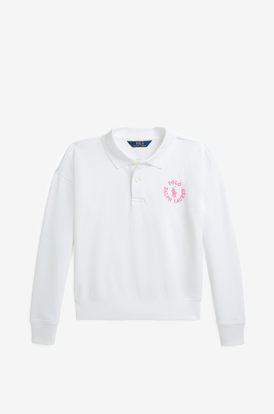 POLO RALPH LAUREN PRL Pony girls' long-sleeved sweat polo shirt Girl WHITE 1