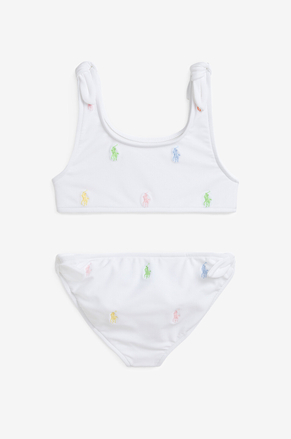 POLO RALPH LAUREN Bikini brassière fille Pony All Over Fille BLANC 2