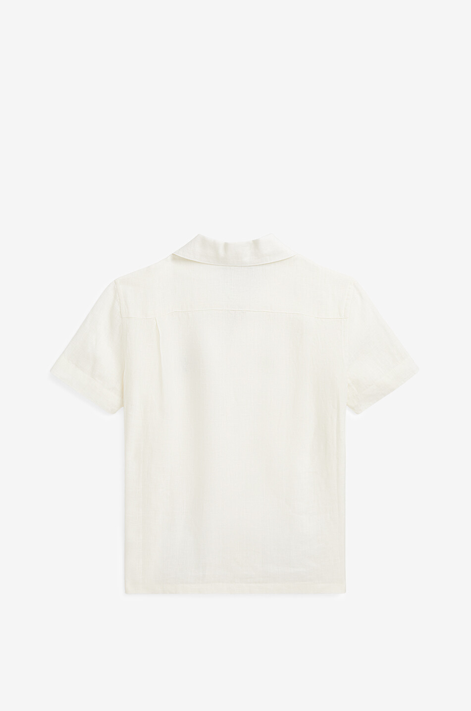 POLO RALPH LAUREN Jungen-Leinen-Kurzarm-Hemd Camp Linen Junge WEISS 2