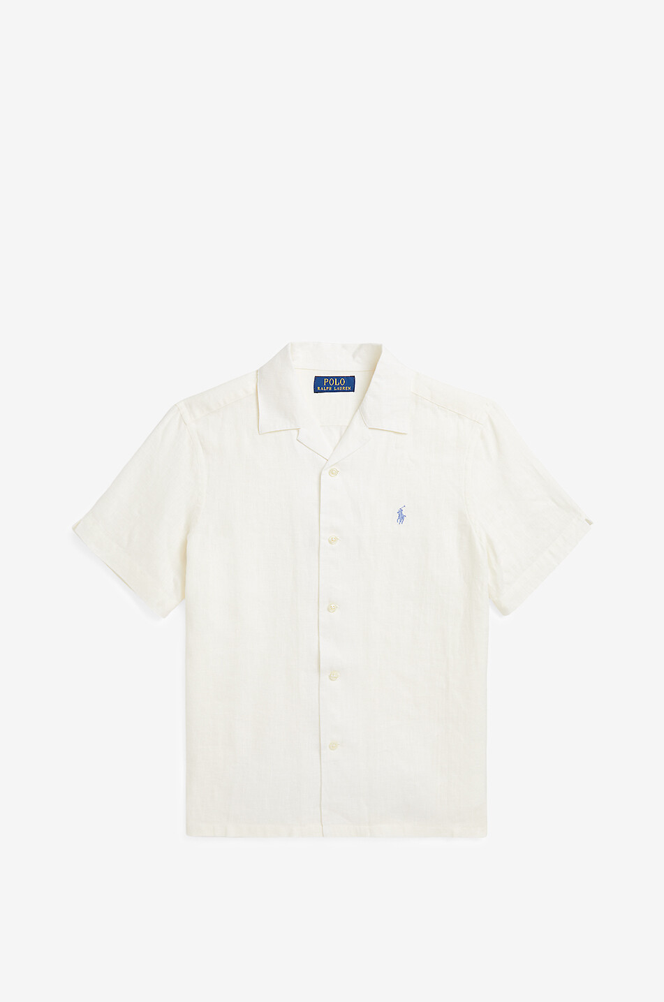 POLO RALPH LAUREN Jungen-Leinen-Kurzarm-Hemd Camp Linen Junge WEISS 1