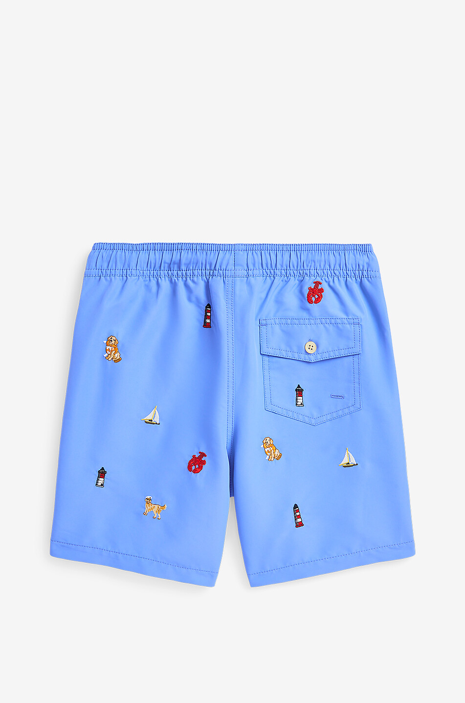 POLO RALPH LAUREN Short de bain brodé motifs marins garçon Traveller Garçon BLEU 2