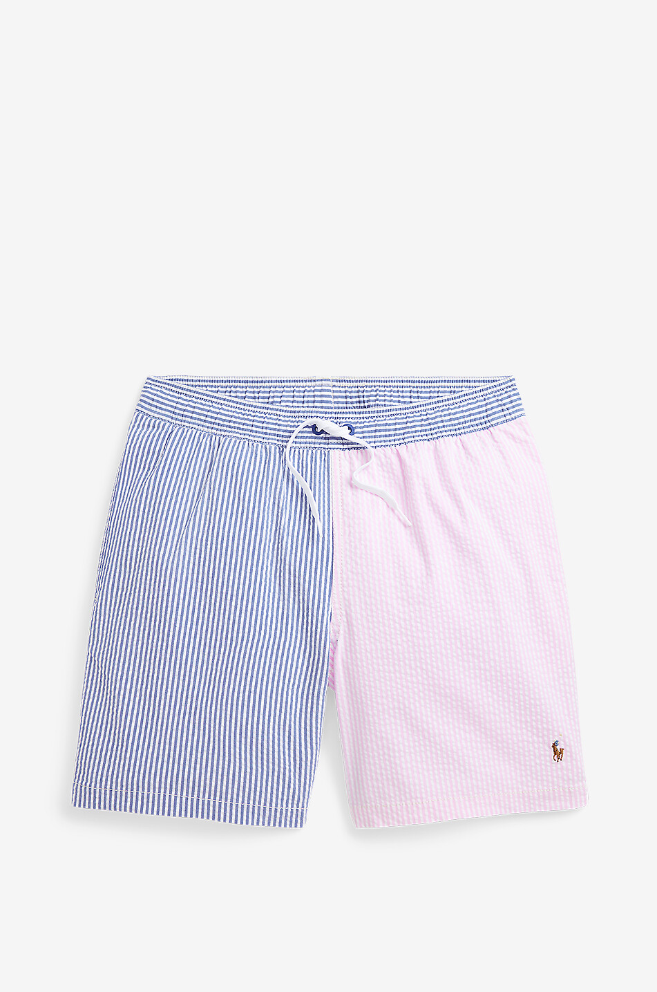 Traveller boys' seersucker swim shorts