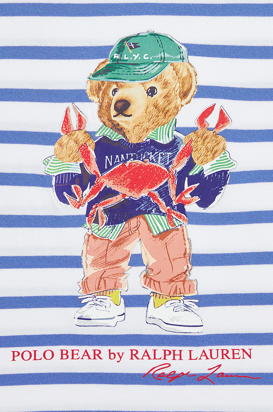 POLO RALPH LAUREN Seaside Polo Bear striped boys' T-shirt Boy BLUE 3