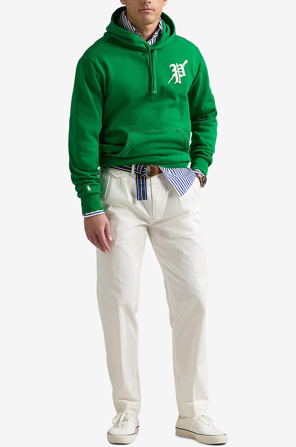 POLO RALPH LAUREN Sweat-shirt à capuche monogrammé P Homme VERT 4
