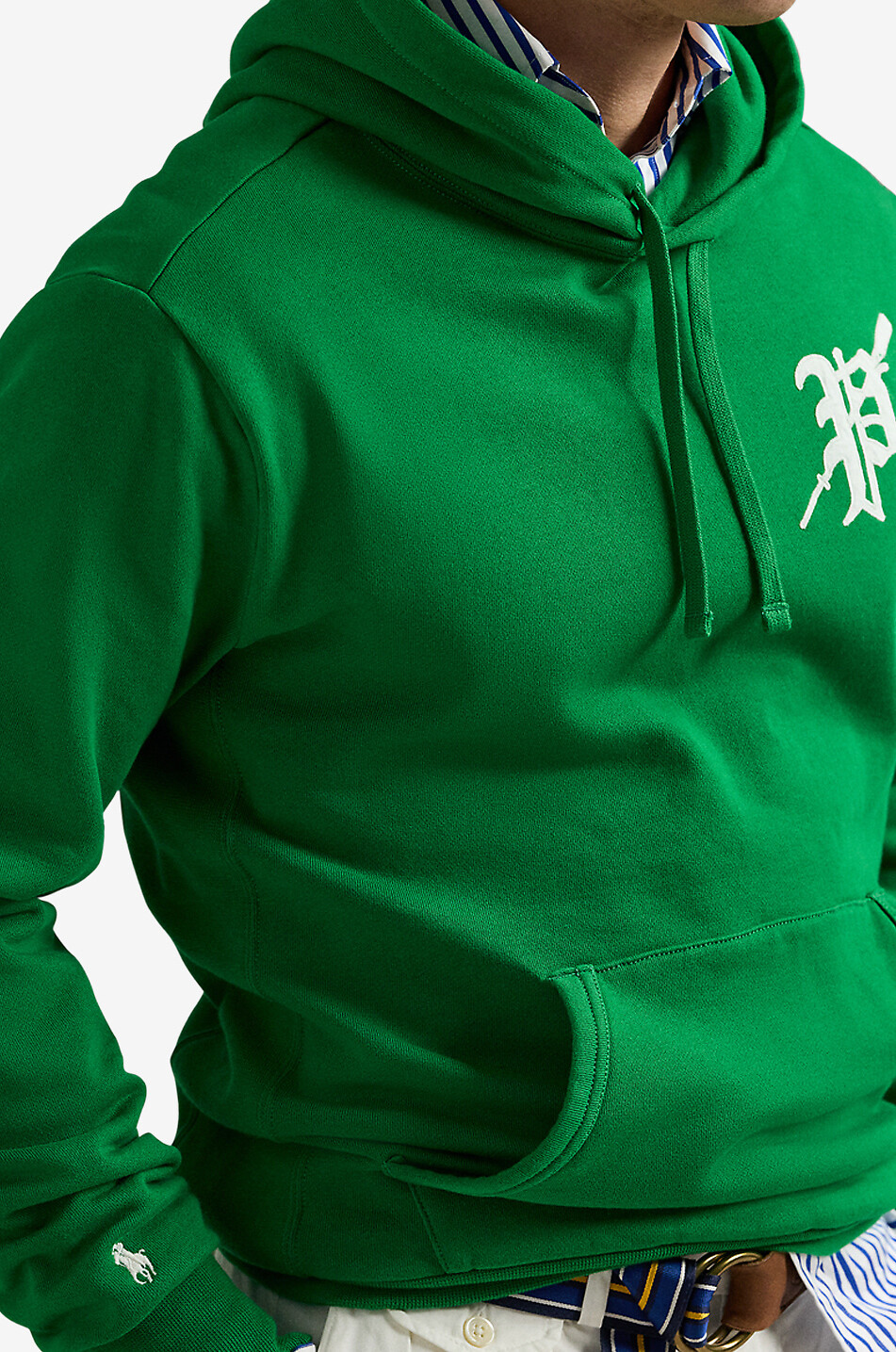 POLO RALPH LAUREN Sweat-shirt à capuche monogrammé P Homme VERT 5