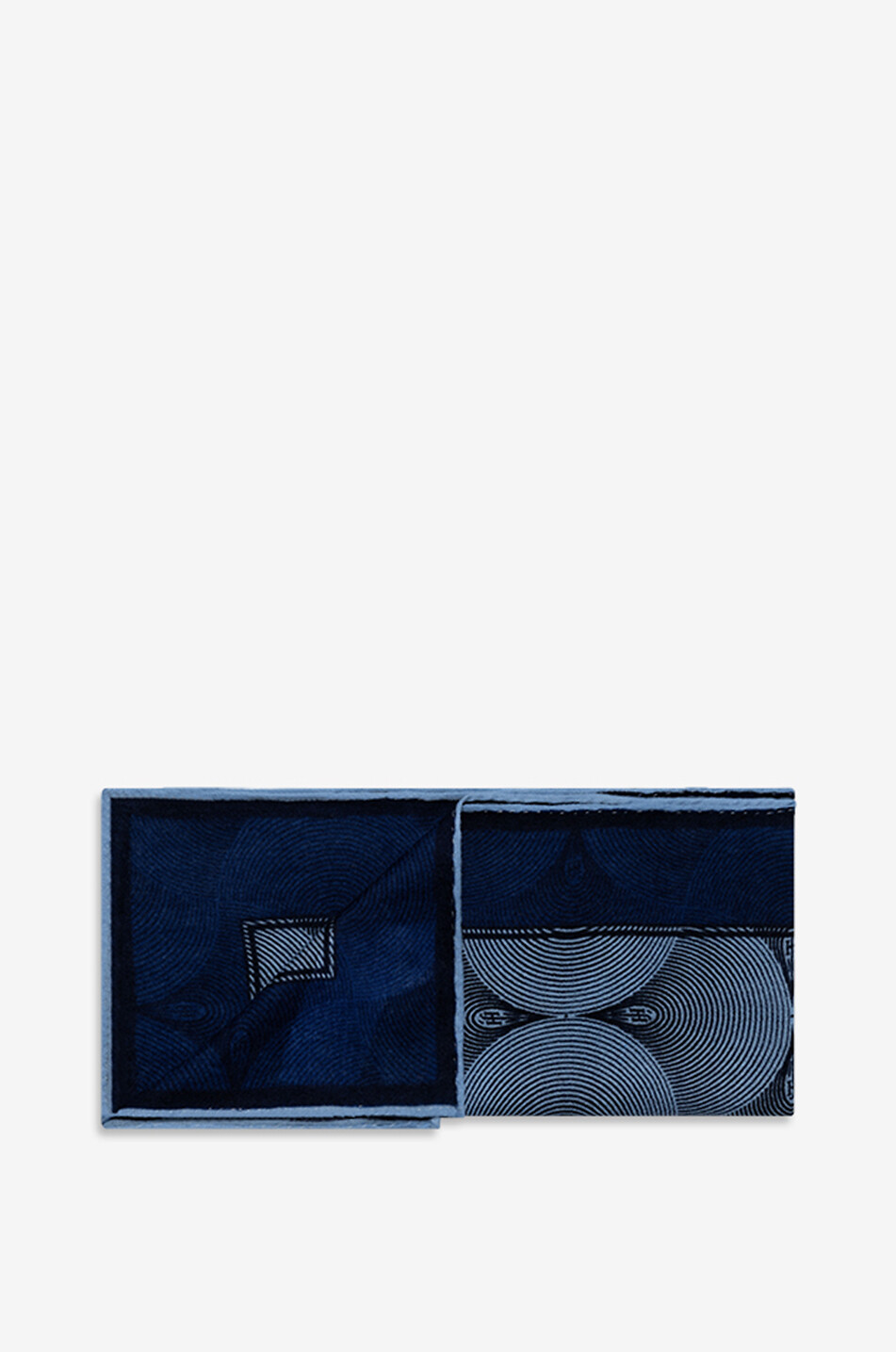 FRIENDLY HUNTING Felted Midi Cube cashmere scarf Women BLUE 2