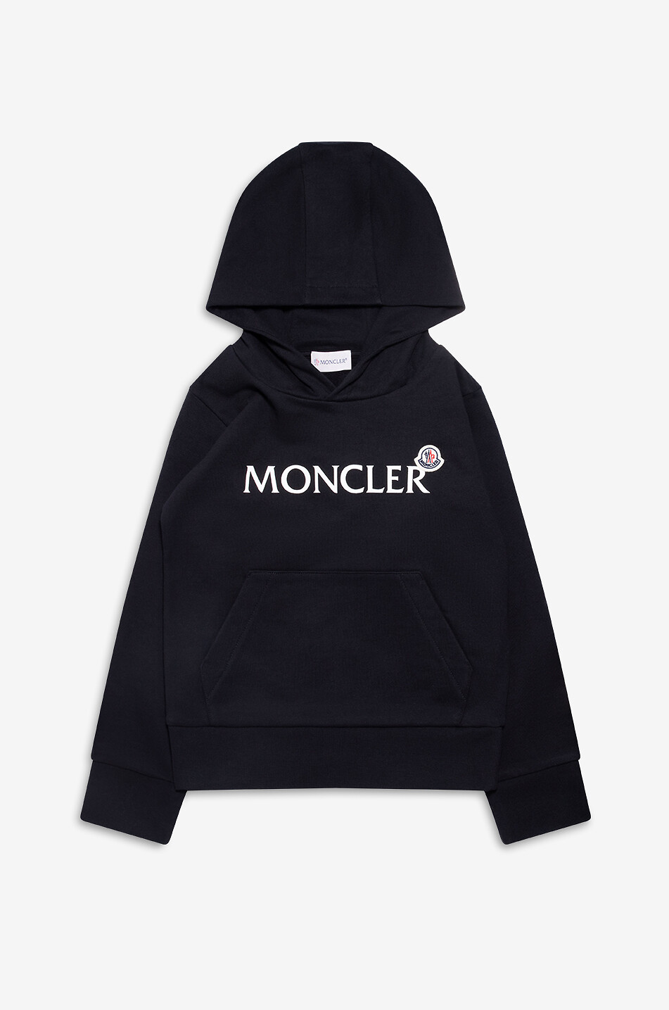 Logo printed boys' hooded sweatshirt