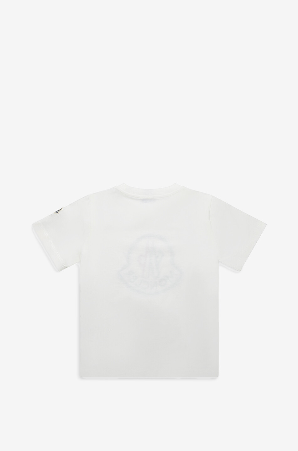 MONCLER Jungen-Kurzarm-T-Shirt Logo Doodle Junge WEISS 2