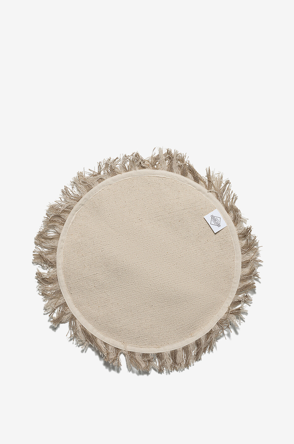 JF. THE REBORN HOME Rundes Tischset mit Fransen Haus BEIGE 2