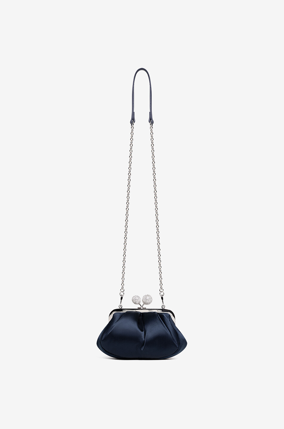 WEEKEND MAX MARA Handtasche aus Baumwolle und Seide Emmy Pasticcino Damen DUNKELBLAU 3