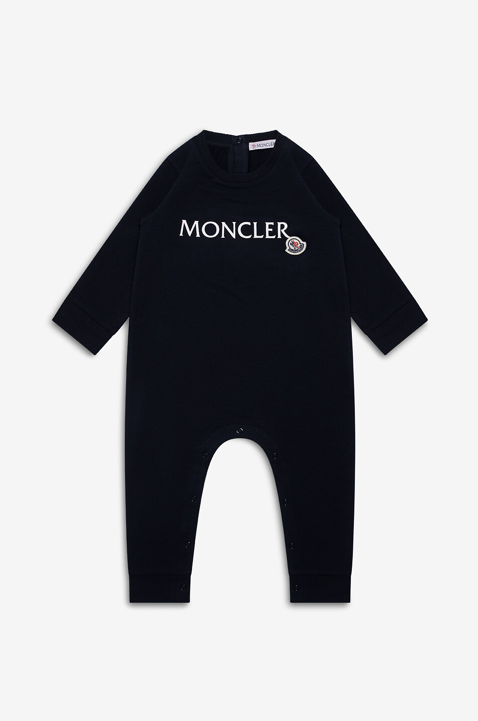 MONCLER Combinaison sweat bébé imprimée logo Bébé BLEU FONCE 1