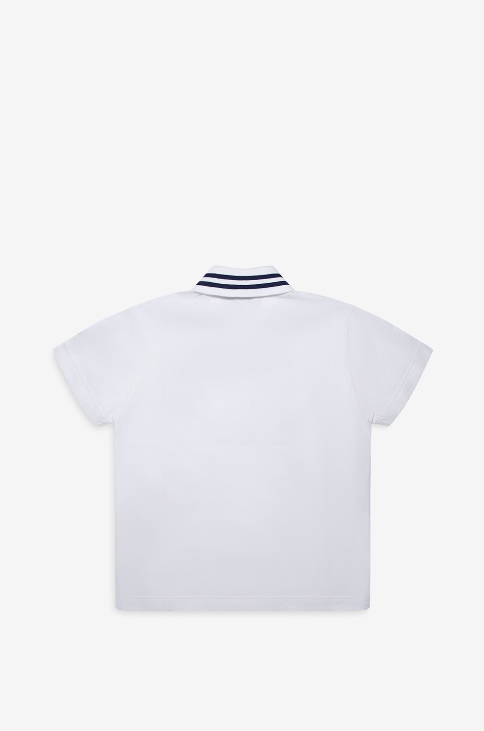 FENDI Fendi-embroidered boys' short-sleeve jersey polo shirt Boy WHITE 2