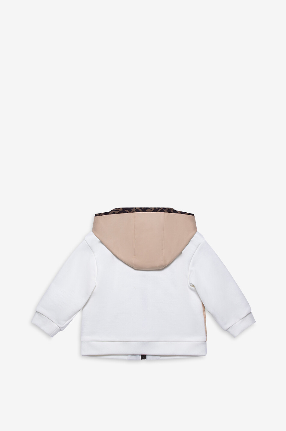 FENDI Baby-Materialmix-Jacke mit Kapuze FF Baby BEIGE 2