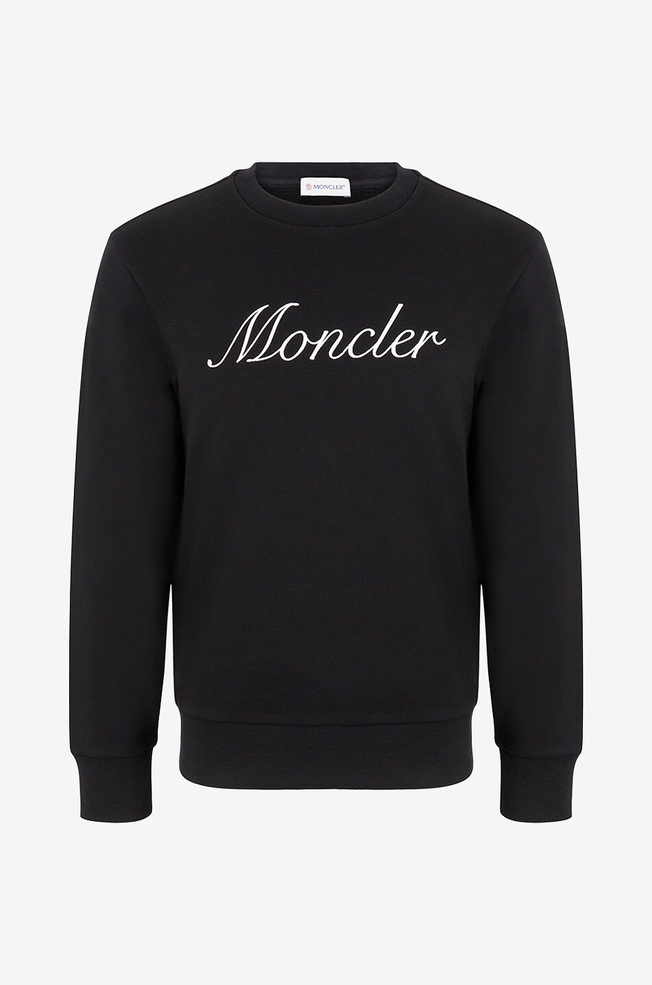 Sweat-shirt à col rond brodé logo Script