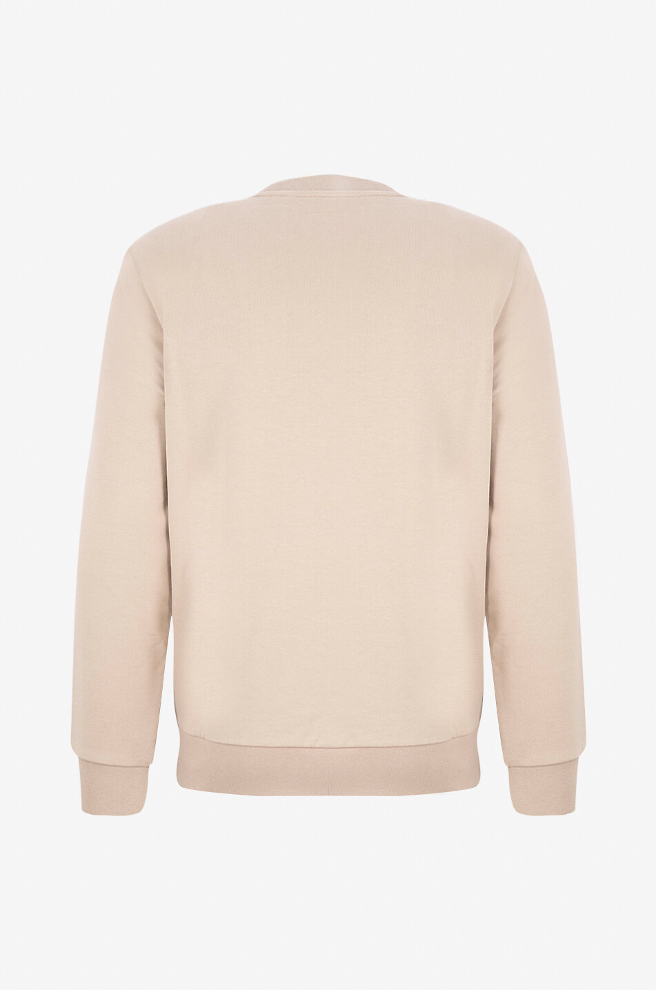 MONCLER Blurred logo adorned crewneck sweatshirt Men BEIGE 2