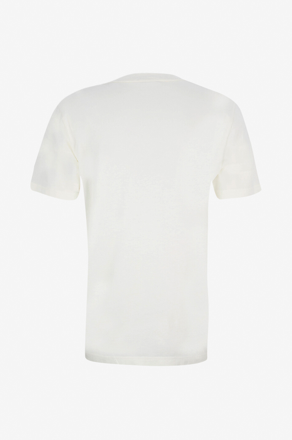 MONCLER Kurzarm-T-Shirt mit verschwommenem Logo Herren WEISS 2