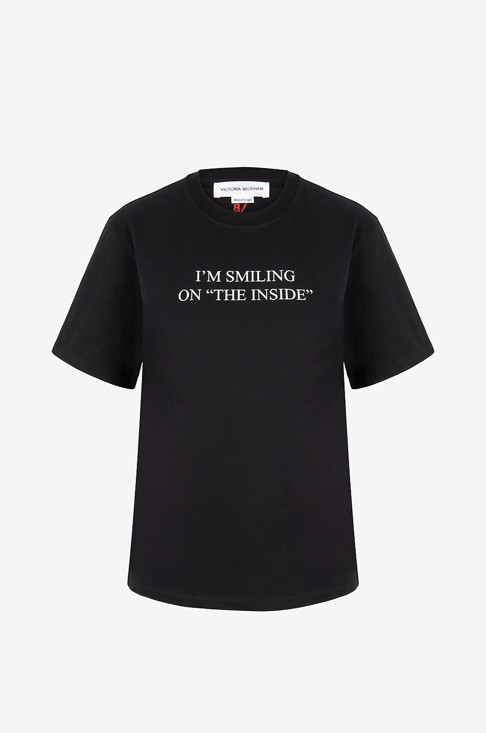 Smiling Inside short-sleeved organic cotton T-shirt