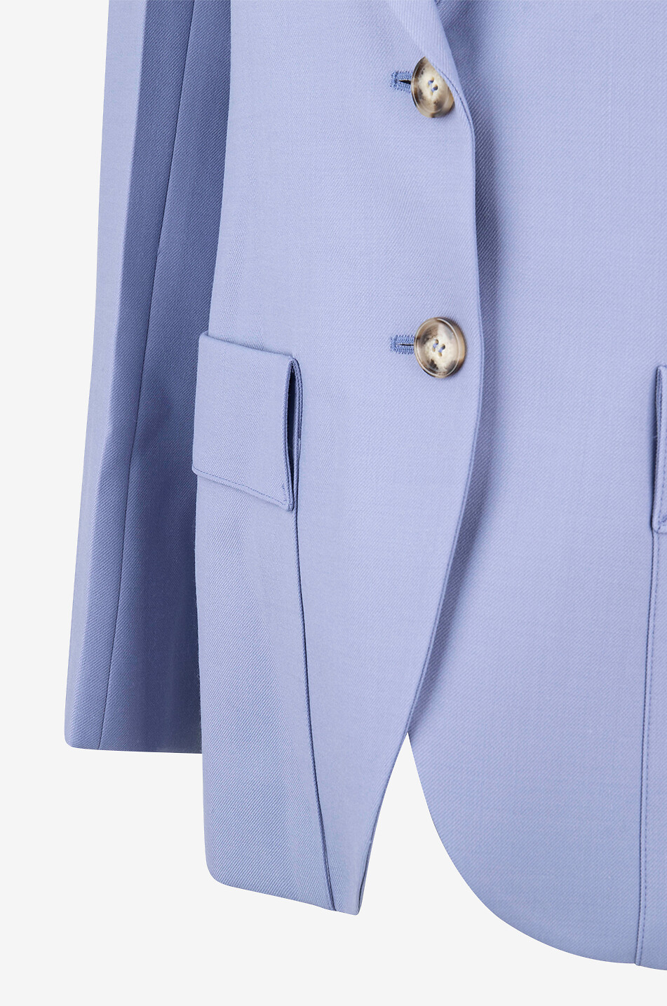 Patch Pocket Bluebell wool twill blazer