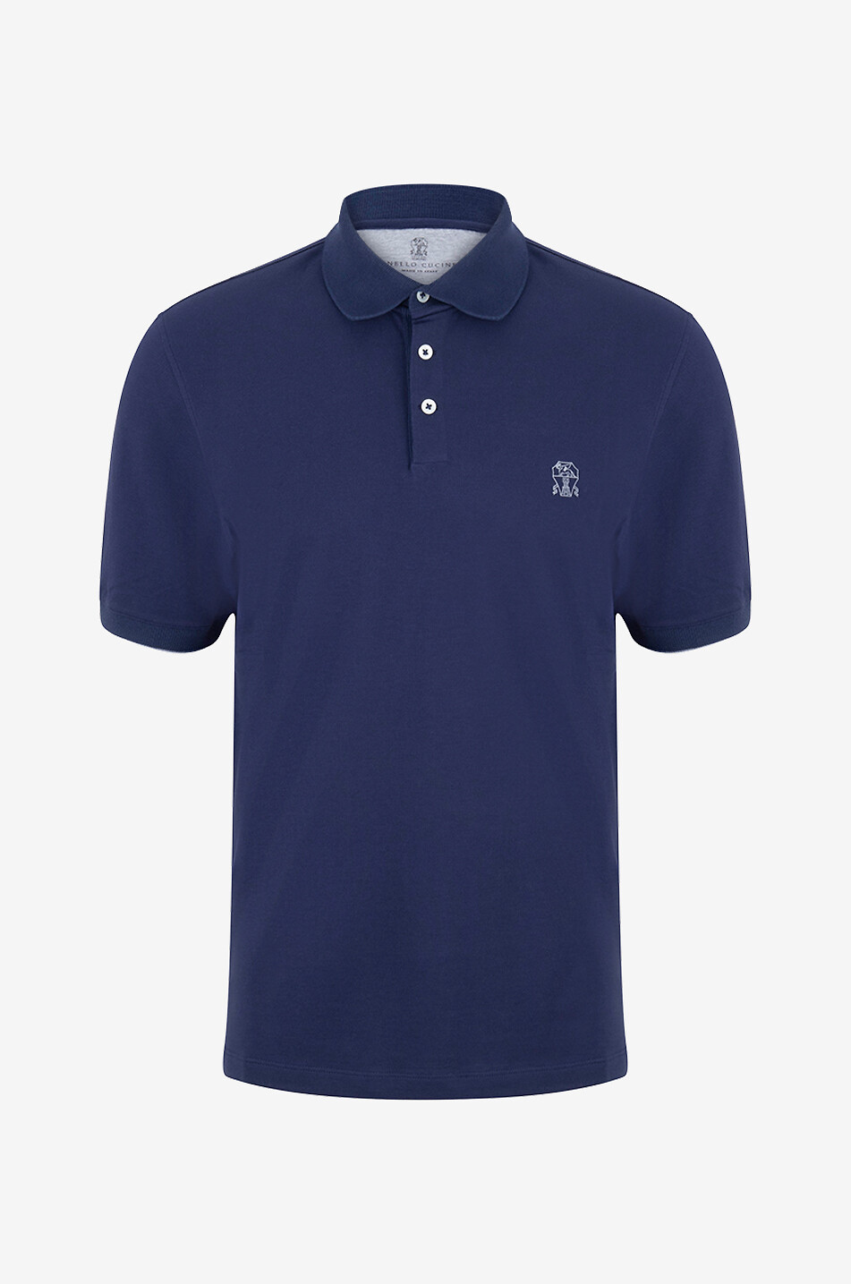 Kurzarm-Polohemd aus Baumwollpiqué Solomeo