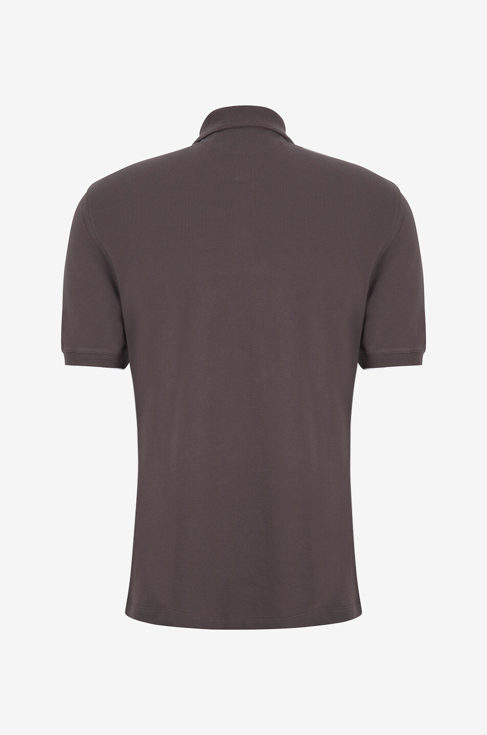 BRUNELLO CUCINELLI Kurzarm-Polohemd aus Baumwollpiqué Solomeo Herren DUNKELBRAUN 2
