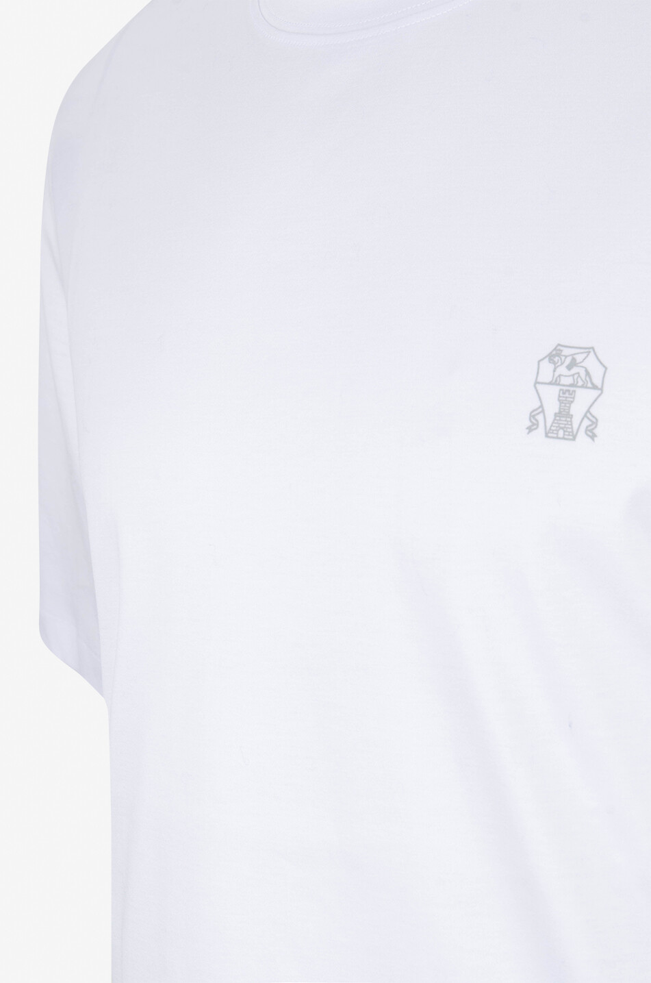 BRUNELLO CUCINELLI T-shirt en jersey à manches courtes Solomeo Homme BLANC 3