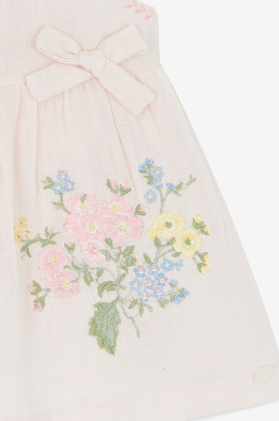 TARTINE ET CHOCOLAT Ärmelloses Babykleid mit Blütenstickereien Baby ROSA 3