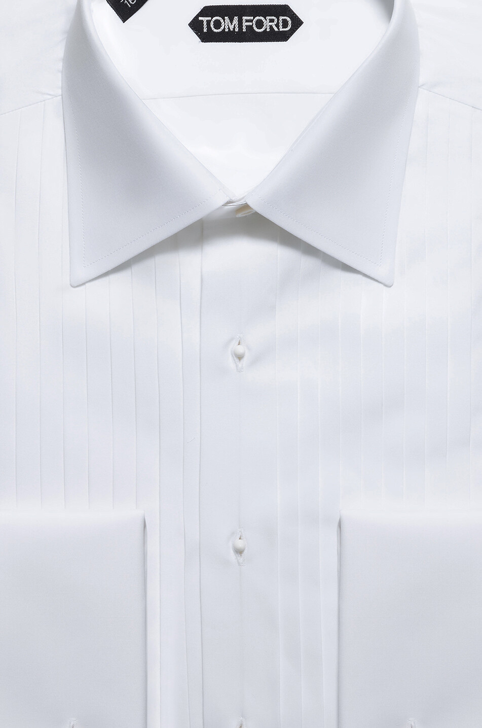 TOM FORD Chemise à plastron slim en voile de coton Cocktail Homme BLANC 2