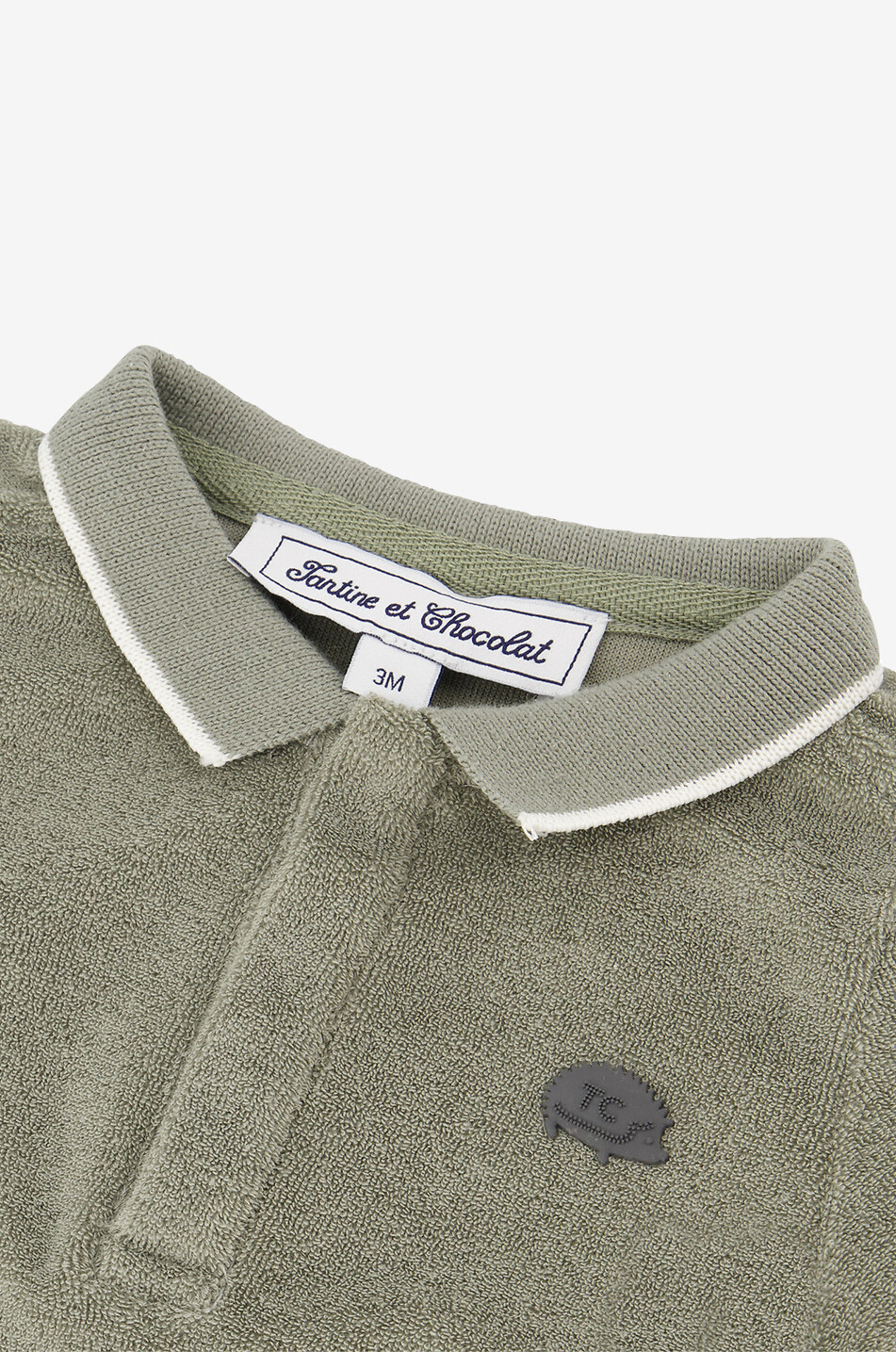 Kurzarm-Polohemd für Babys aus Frottee