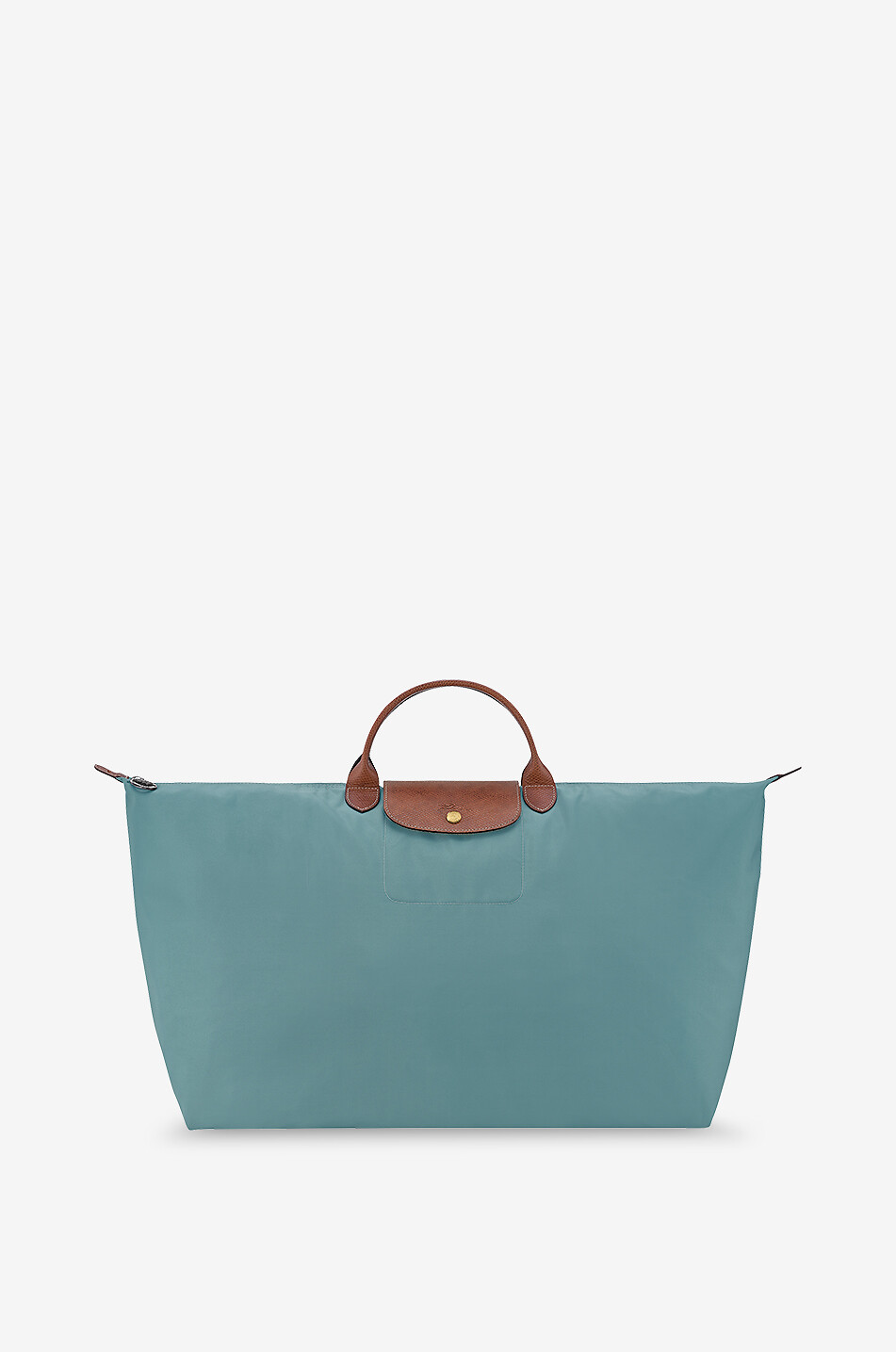 LONGCHAMP Le Pliage Original M canvas and leather travel bag Women MEDIUM BLUE 1