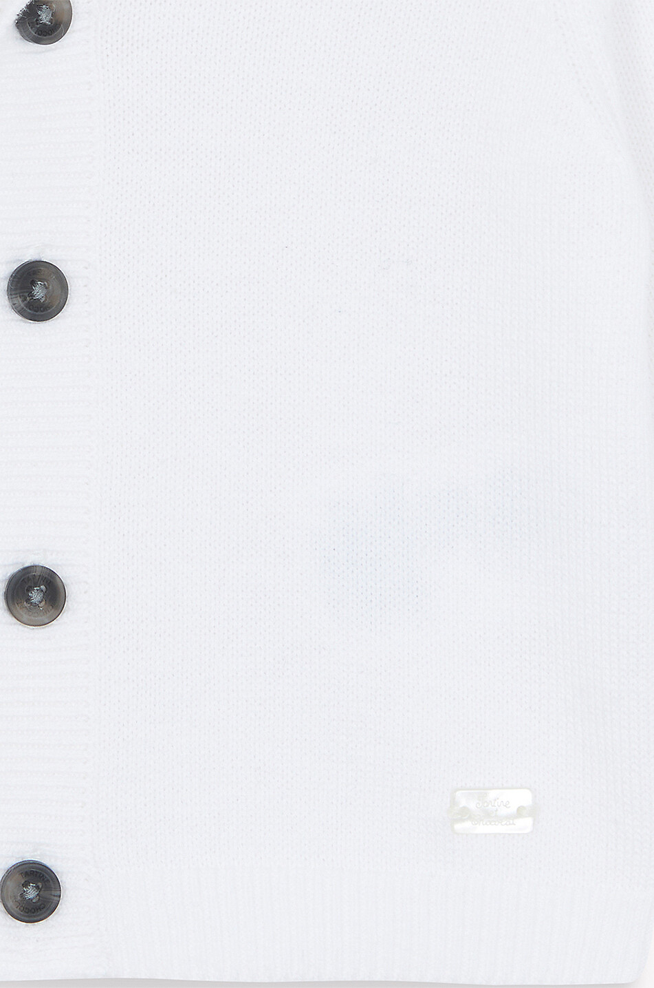 TARTINE ET CHOCOLAT Baby button-down cardigan with shawl collar Baby WHITE 3