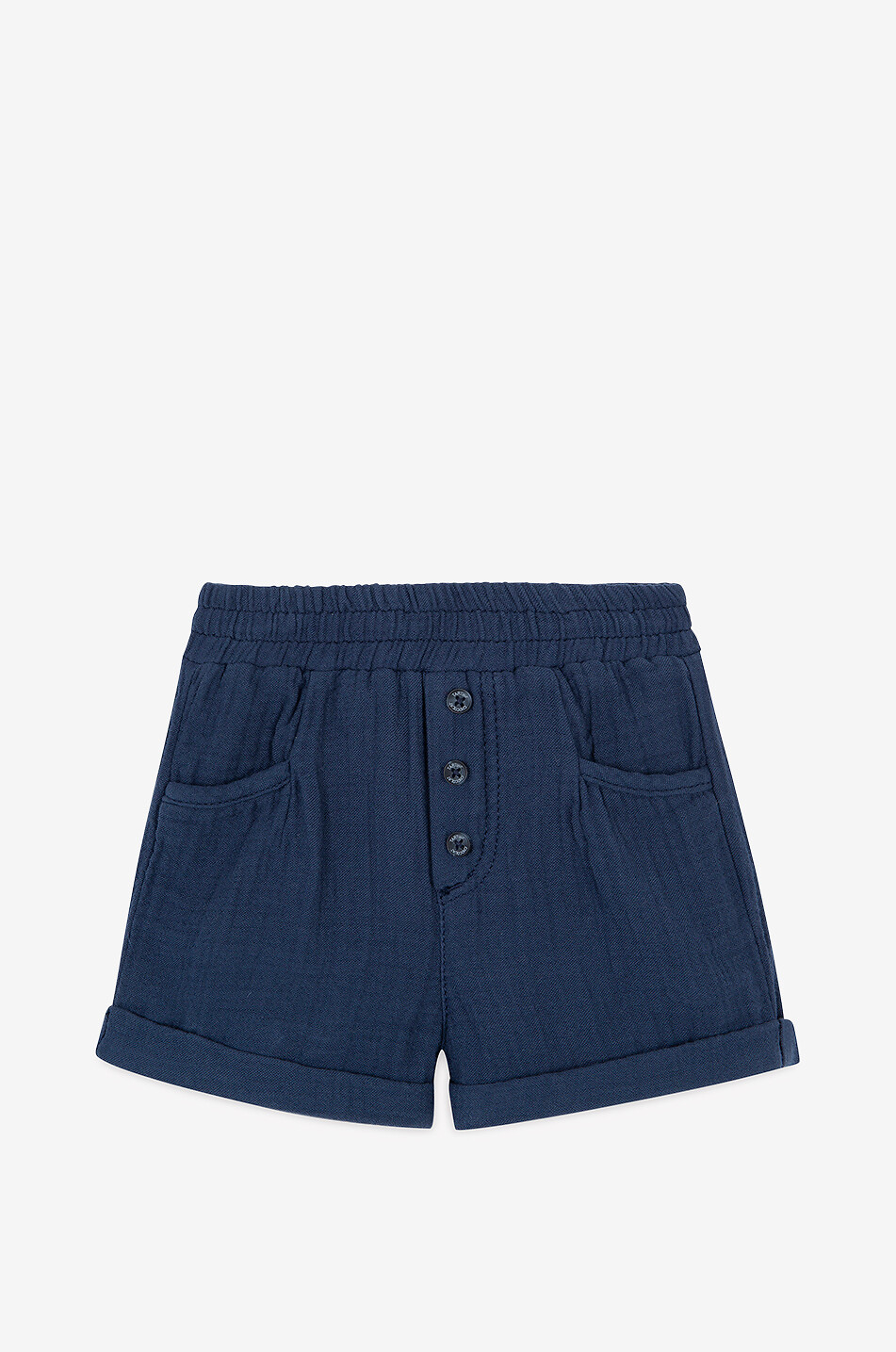 TARTINE ET CHOCOLAT Baby gauze shorts Baby MEDIUM BLUE 1