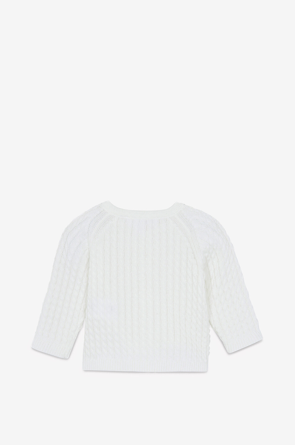 Baby button-down cable-knit cardigan