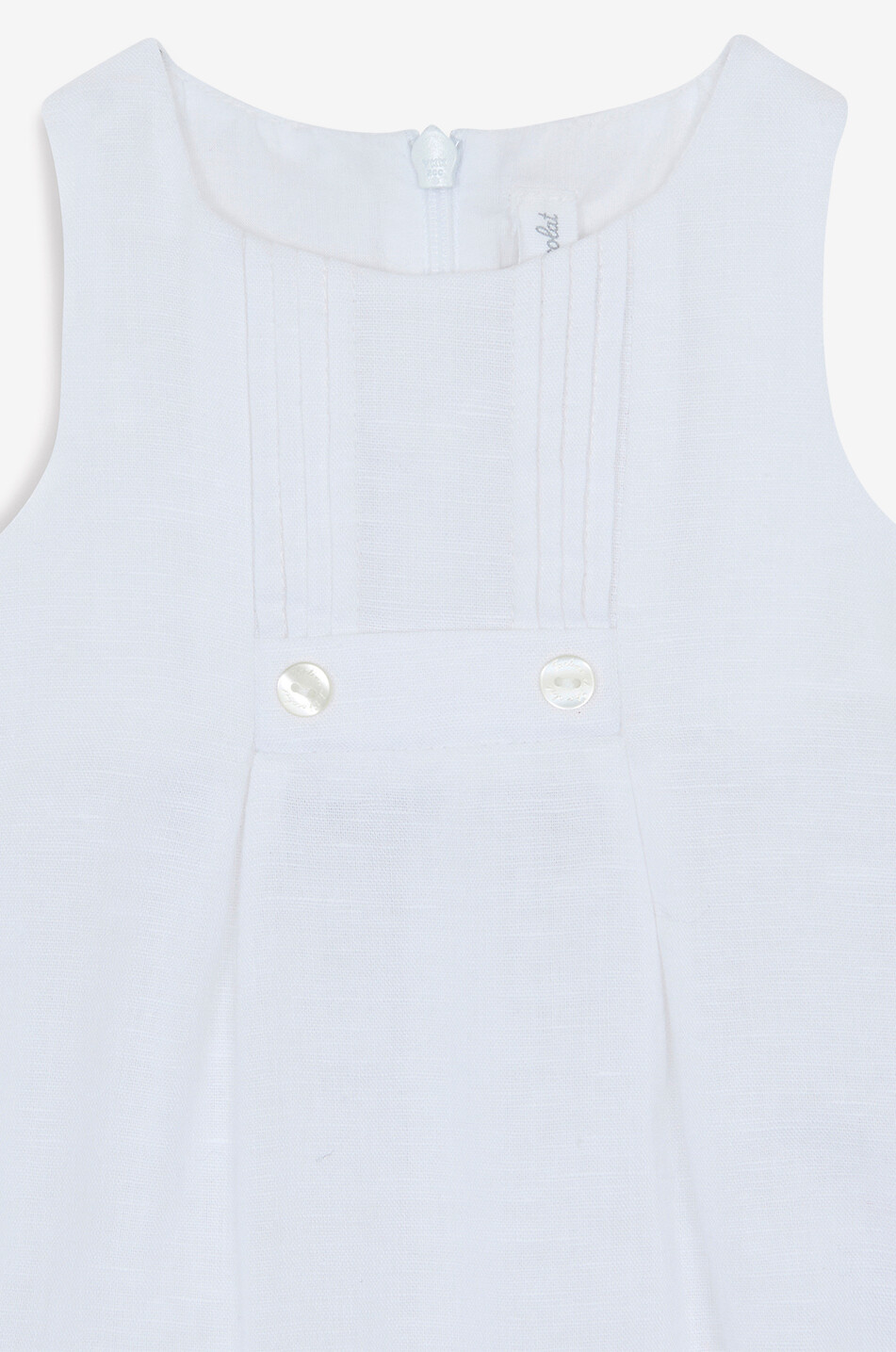 TARTINE ET CHOCOLAT Combi-court bébé à nervures Bébé BLANC 3