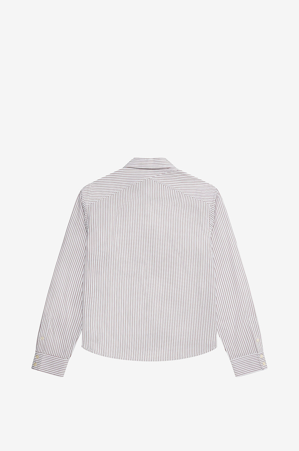 ABOUT:BLANK Gestreiftes Popelinehemd Oxford Herren WEISS 2