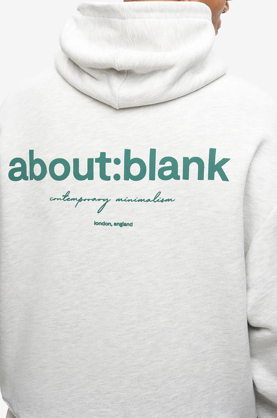 ABOUT:BLANK Sweat-shirt à capuche chiné imprimé logo Box Homme GRIS 6