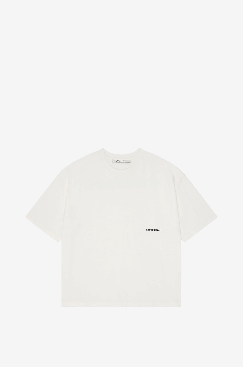 T-shirt à manches courtes raccourci Box