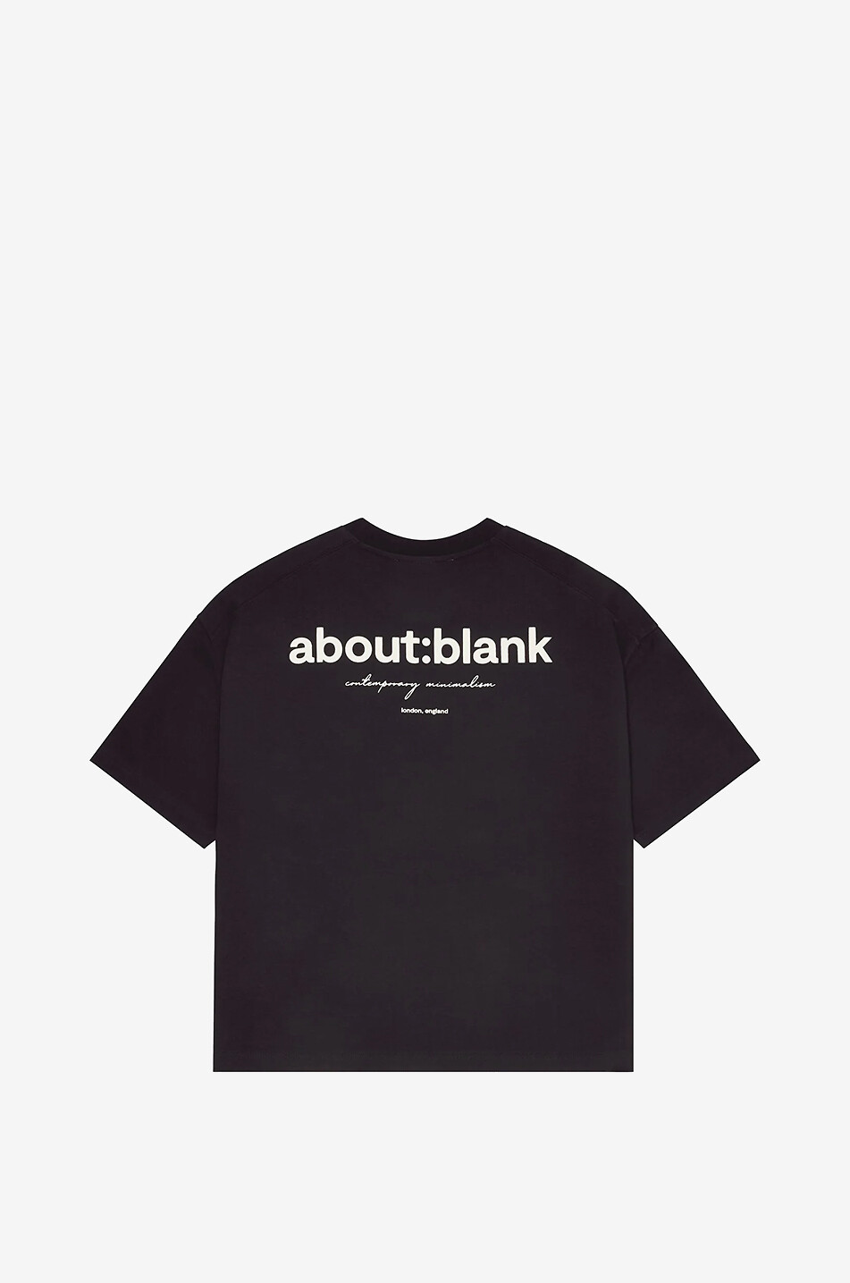 ABOUT:BLANK Box cropped short-sleeved T-shirt Men BLACK 2
