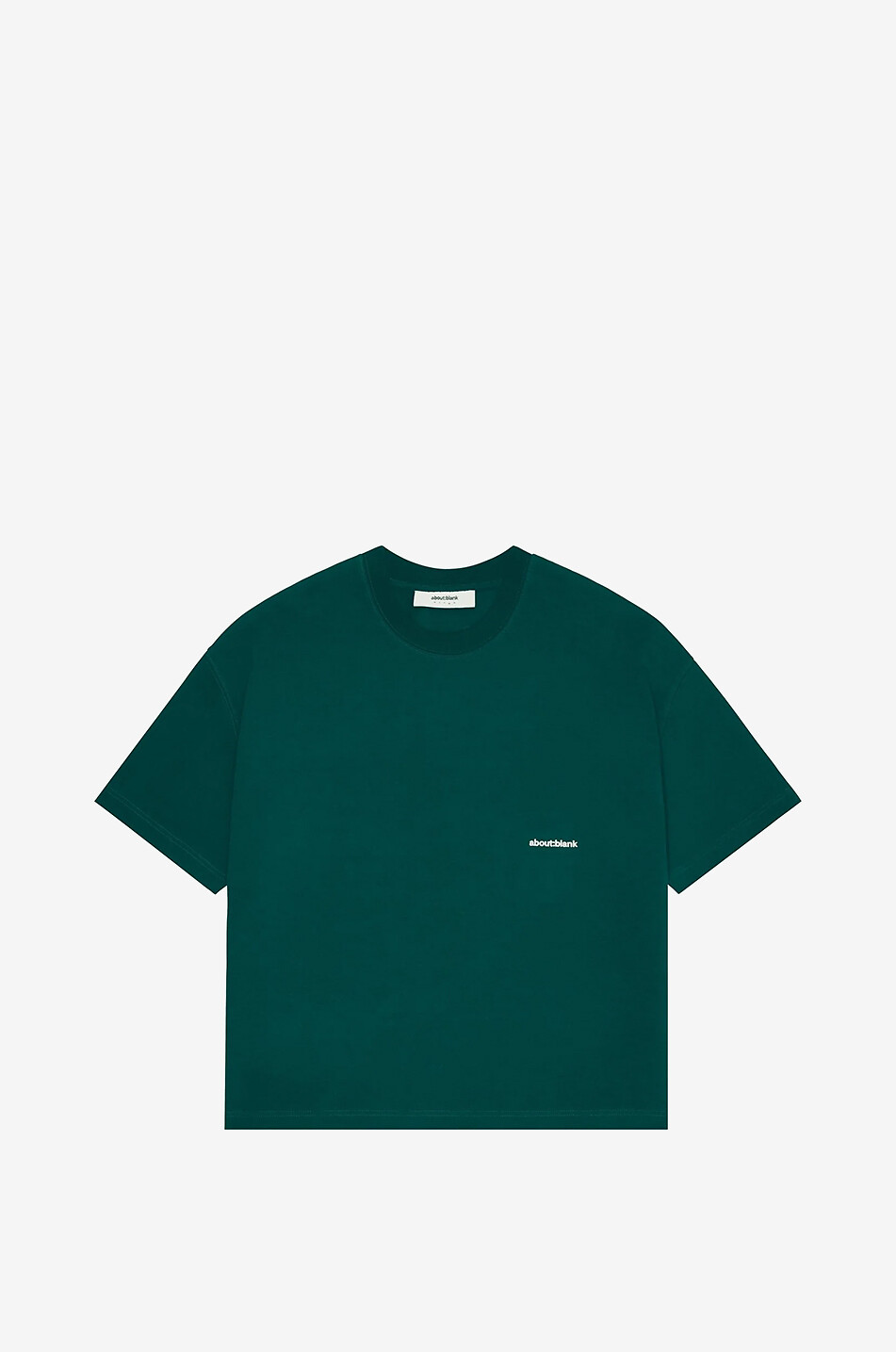 ABOUT:BLANK T-shirt à manches courtes raccourci Box Homme VERT 1
