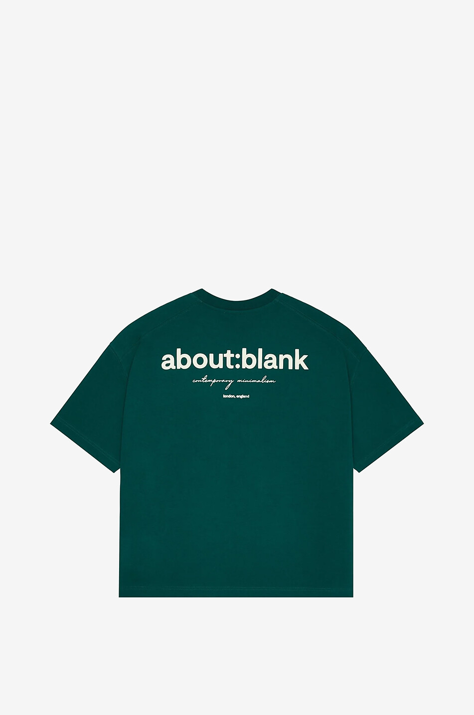 ABOUT:BLANK T-shirt à manches courtes raccourci Box Homme VERT 2