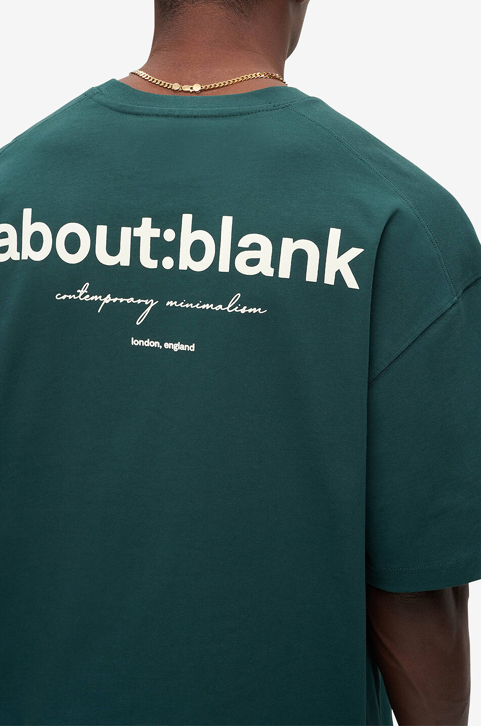 ABOUT:BLANK T-shirt à manches courtes raccourci Box Homme VERT 6