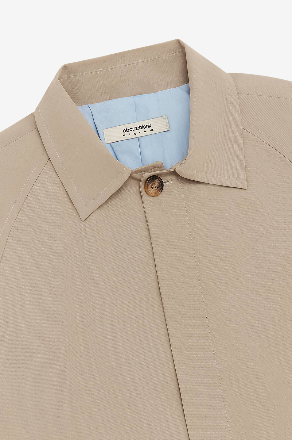 ABOUT:BLANK Cotton blend trench coat Men BEIGE 6